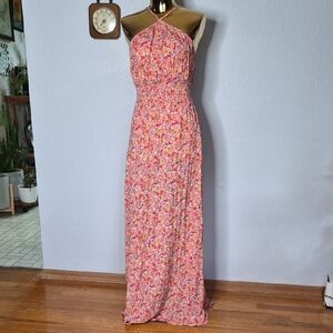 Floral Pink Maxi Dress